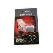 NEW Samsung EVO Plus 32GB, Class 10 20MB/s MicroSDHC UHS-1 Card