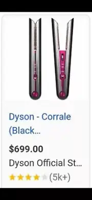 Dyson Corrale HAIR STRAIGHTENER. NEW