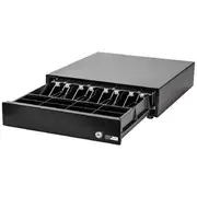 POS-mate Cash Drawer Push to Open Classic Black