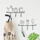 Bathroom Towel Rack Coat Hanger Hook Key Chain Shelf Wall Hangings Wall Rack