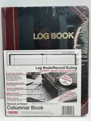 Boorum & Pease Columnar Log Book/Record Ruling G21-150-R 10 3/8" x 8 1/8" 150 PG