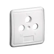 Goobay 3-hole Cover Plate for Antenna Wall Sockets