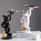 Resin Storage Rack Dog Shaped Storage Display Plate Key Storage Tray Cabinet