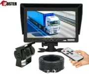 7" Monitor HD 12V/24V IR Reversing Rearview 4PIN CCD Camera Kit Truck Caravan