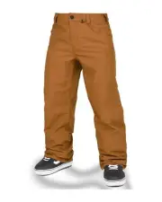 Volcom 5-Pocket Men's Snow Pants, Caramel, X-Large