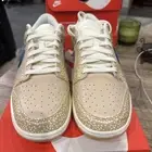 Nike Dunk Low PRM Men's Size 11 Sesame/Blue Jay-Sail-Sanddrifit DZ4853 200 DS