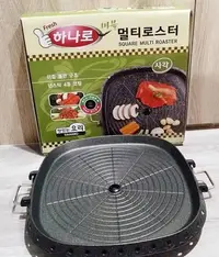 在飛比找Yahoo!奇摩拍賣優惠-韓國制HANARO火烤兩用烤盤/韓國烤盤韓國不沾鍋無油煙排油