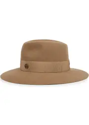 Maison Michel Paris Henrietta Rabbit Felt Fedora - Camel M