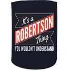 Stubby Holder - Robertson Thing Surname Personalised - Funny Novelty Christmas