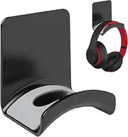 Headset Hook Holder - Punch Wall Mount Headphone Hanger, Sturdy Headset Desk Hook | Space Saving Game Headphone Holder for Home, Dorm, Easy Installation, Strong Adhesive for Gaming Accessories