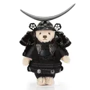 Steiff TEDDY Bear SAMURAI Black Crescent Moon Date Masamune type Armor New