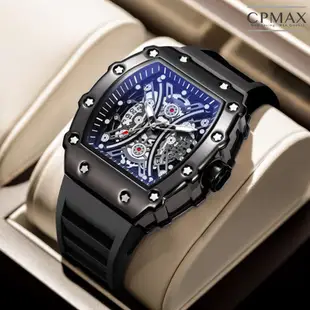 【CPMAX 】瑞士手錶酒桶形手錶 手錶男生 非機械錶 鏤空運動 大錶面手錶 電子錶 酒桶錶 男錶 生日禮物【SW13】