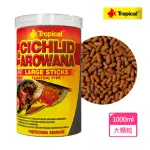 【TROPICAL】德比克 高蛋白龍魚、中大型魚成長飼料 大顆粒(1000ML)