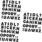 TEHAUX 3sets Bulletin Board Alphabet Decorative Letters Paper Fine Craftsmanship for Classroom Office Home Decor 150pcs*3