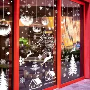 196pcs Christmas Window Clings Stickers 9 Sheets PVC Static Window Clings for...
