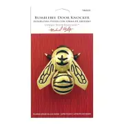 Michael Healy 4-in Polished Brass Bumble Bee Door Knocker