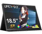 18.5 Inch Gaming Monitor 1920x1080 Portable Monitor USB C Monitor 100%sRGB