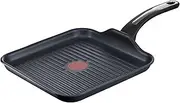 Tefal Selection Grill Pan 26 x 26 cm, Titanium Non-Stick Coating, Thermo-Spot Temperature Indicator, Advanced Induction, for All Hobs Including Induction