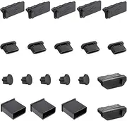 20pcs USB Port Caps, Silicone Anti Dust Cover Laptop Port Protection Stopper for USB Type-C, Headphone Port, HDMI.
