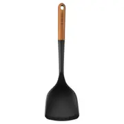 Staub 31cm Matte Silicone Turner w/ Wood Handle Kitchen Cooking Utensil Brown