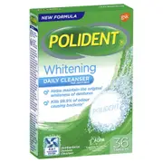 Polident Denture Cleanser Whitening Tablets 36 Pack