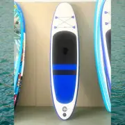 10ft 6in Stand Up Paddle SUP Inflatable Surfboard Paddleboard Adventure Blue AU