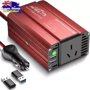 300W Car Power Inverter 12V to 240V AU Plug USB-C Charger