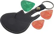 ERINGOGO 1 Set Guitar Pick Storage Bag Compact Carrying Case with Picks for Electric Guitars Ukuleles Bass Players for Musicians The Go Random Color