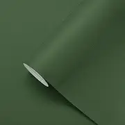 17.7" x118" Dark Green Peel and Stick Wallpaper Green Contact Paper Waterproof Self Adhesive Removable Wall Paper Textured Wallpaper Decorative for Wall Covering Countertop Table Vinyl Film