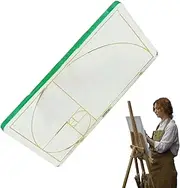 Clear Golden Section Viewer | Golden Ratio/Fibonaccis Composition View Finder,Multi-purpose Acrylic Golden Section Finder,Artist Viewfinder,Drawing Viewfinder,Ratio Correction Tools for Artist Drawing