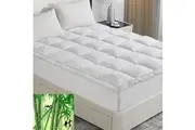 1000GSM Bamboo Mattress Topper with Gusset Support ( Double Size)