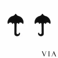 在飛比找momo購物網優惠-【VIA】白鋼耳釘 雨傘耳釘/時尚系列 可愛小雨傘造型白鋼耳