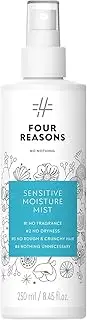 No Nothing Four Reasons Sensitive Moisture Mist Perfume-Free, Moisturising and Nourishing Leave-in Spray - For Dry and Damaged Hair | 100% Vegan | 250 ml
