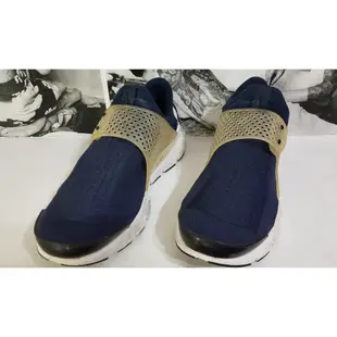 ＊二手 Nike Sock Dart 藤原浩 海軍藍 深藍 白 襪套 慢跑鞋 平民版 限量 819686-400 9號