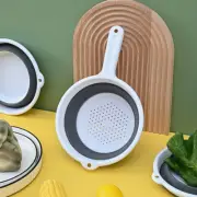 Collapsible Colander Vegetable Strainer Food Salad Plastic Kitchen Sieve