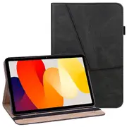 Leather Case For Xiaomi Redmi Pad Se, Line Imprinted Card Holder Tablet Cover