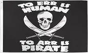 to ARR is Pirate Flag 3' x 5' - Skull Pirates Flags 90 x 150 cm - Banner 3x5 ft - AZ FLAG