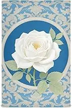 Amooorous Vintage White Rose decorative kitchen hand towels coffee kitchen towel absorbent (prop2) reusable large cleaning accesorios para mesas 28x18in set of 6