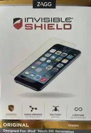 ZAGG Authentic Clear Tough Glass Screen Protector For iPhone 5/5S/5C NIB