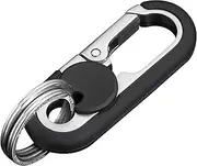 WAPSAT Key Chains Men, 2023 Car Key Chain for Men, Anti-Loss Keychain with Double Keyrings, Quick Release Key Chain