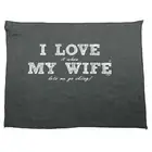 Pm I Love It When My Wife Lets Me Go Skiing - Tea Towel cleaning cloth Running