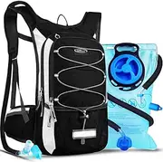 Lunidry Bicycle Backpack with Hydration Bladder 3L, Running Backpack Hydration Backpack 15L for Men and Women Waterproof Sports Backpack Hydration Backpack for MTB Ski Bike Outdoor Sports