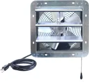 ILG8SF10V-T, 10 Inch Shutter Exhaust Attic Garage Grow, Ventilation Fan with 3 S