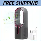 Stylish Bladeless Desk Fan - 3 Speed Touch Control for Optimal Airflow & Comfort