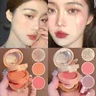 Matte Highlighter Blush Palette Pearly Blush Shiny EyeshadowFace Makeup #
