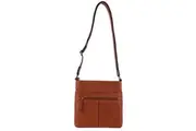 Milleni - NL3739 Ladies Leather N/S crossbody - Cognac
