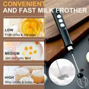 Electric Maker Coffee Milk Frother Egg Whisk Beater Foamer Drink Mixer