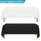 Tablecloths Wedding Table Cloth Trestle Rectangle Market Event Fitted Full Cover