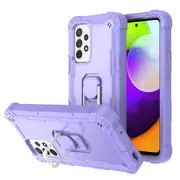 MCC Stylish Shockproof Samsung Galaxy A52s 5G Case Cover Heavy Duty A528 [Purple+Purple]