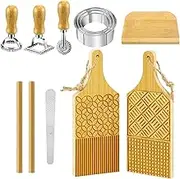Pasta Maker Tool Set | Kitchen Wooden Pasta Making Kit,Professional Chefs Supplies, Spaghetti Maker Set for Home Restaurant
